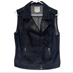 Denim Vest Studded